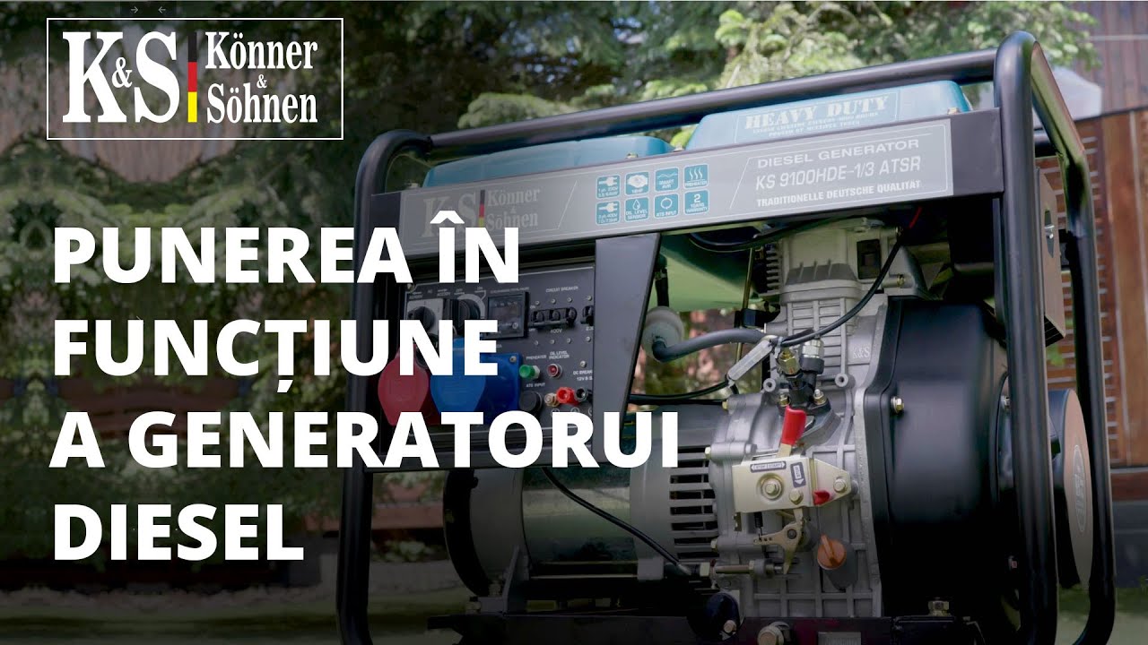 Punerea în funcțiune a generatorui diesel
