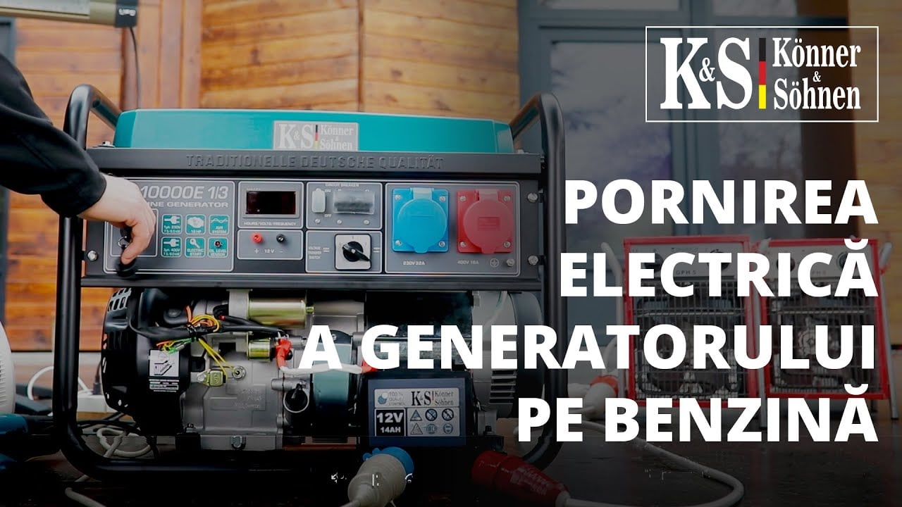 Pornirea electrică a generatorului pe benzină