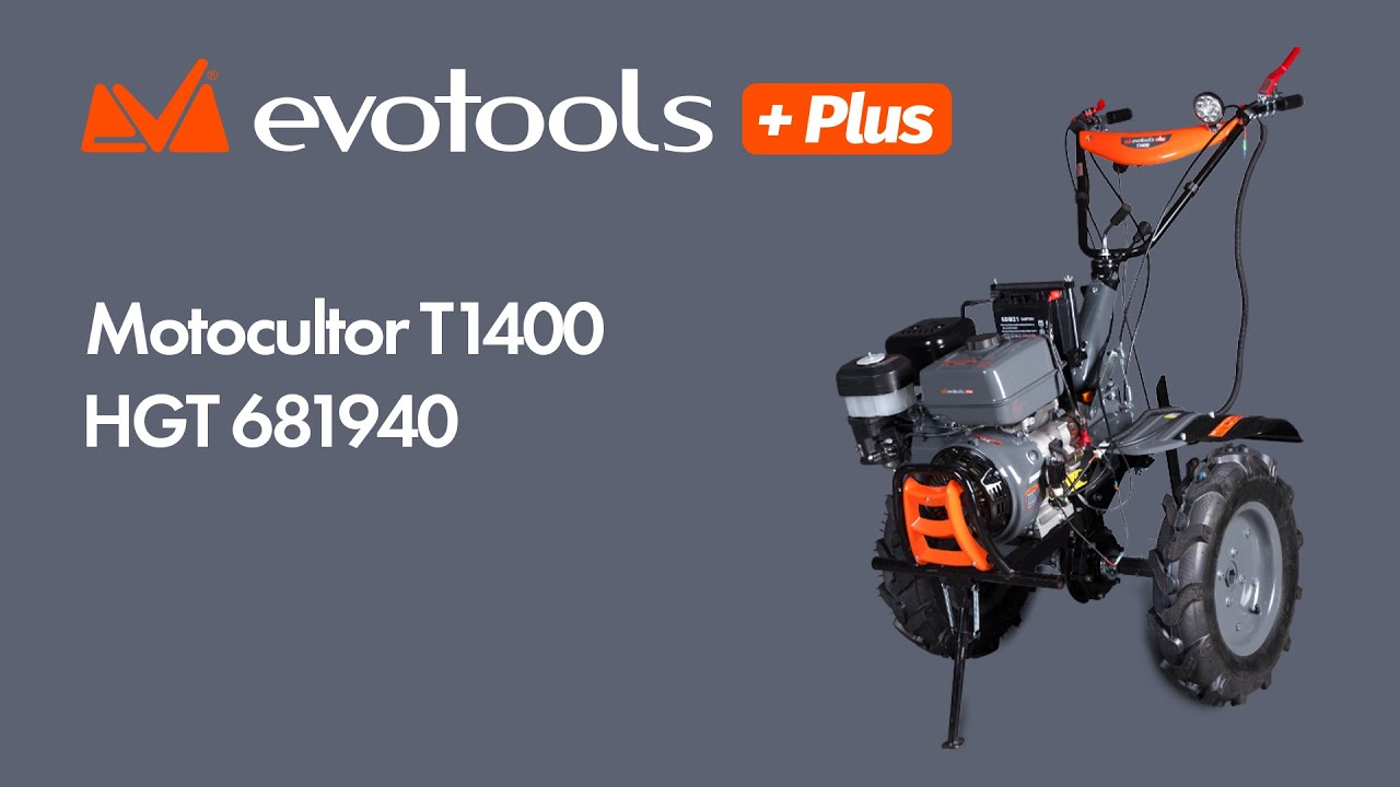 HGT 681940 - Motocultor T1400 Evotools PLUS Pornire Electrica c
