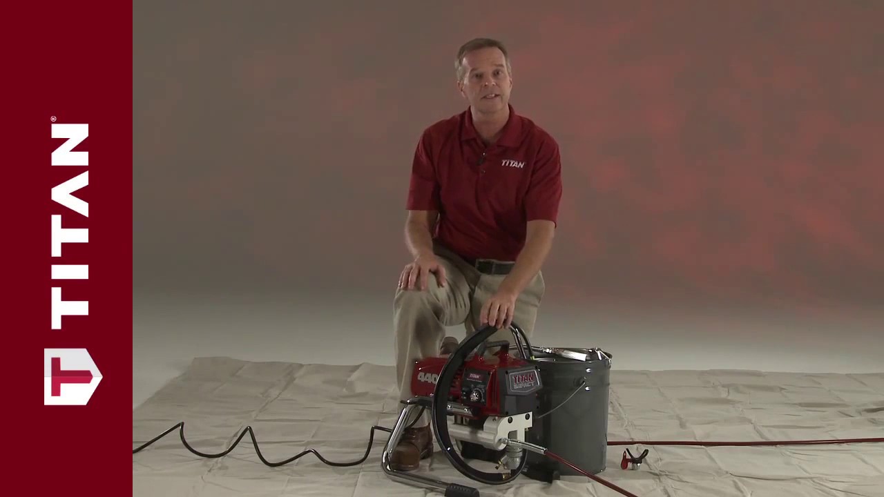 Pompa airless Titan punerea in functiune