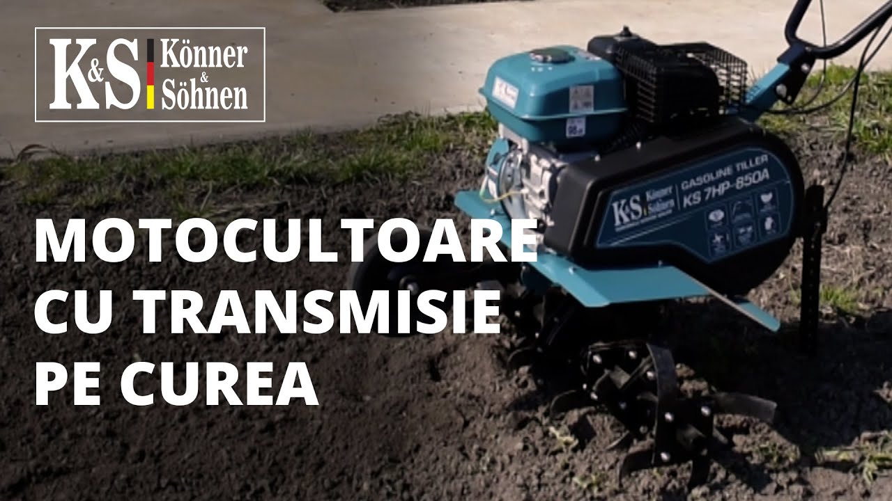 Motocultoare cu transmisie pe curea