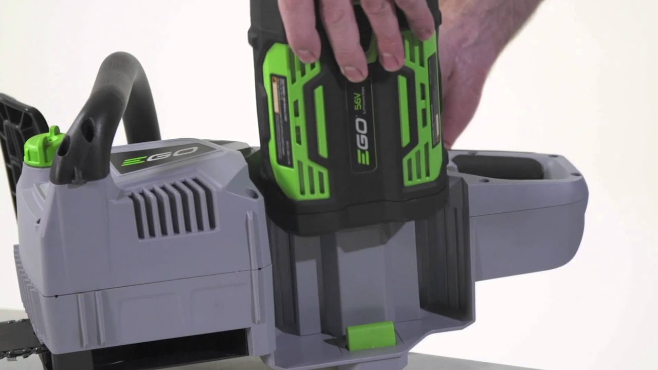 How to Install the Battery on the EGO Power+ Chain Saw