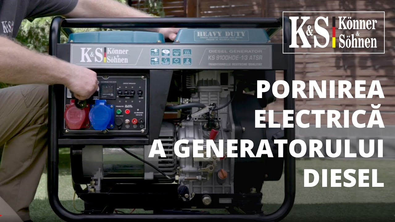 Pornirea electrică a generatorului diesel