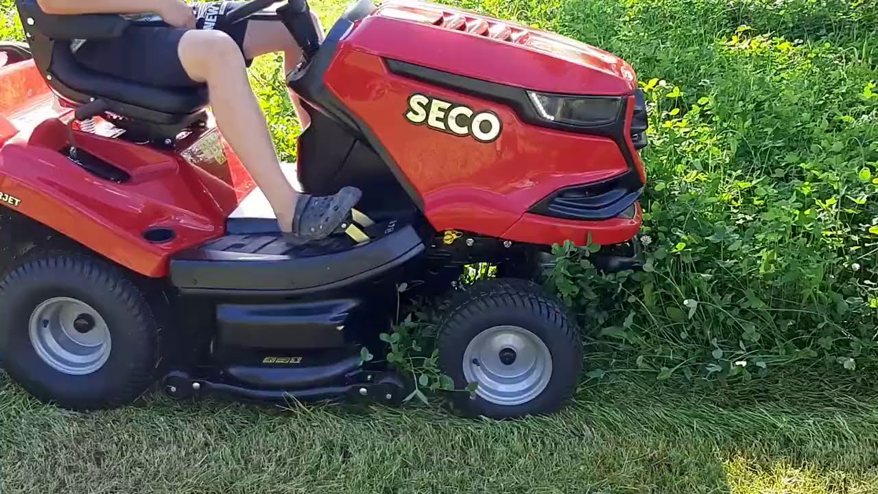Lawn Mower Tractor SECO Starjet P5 UJ102-22 EXTREME TEST!