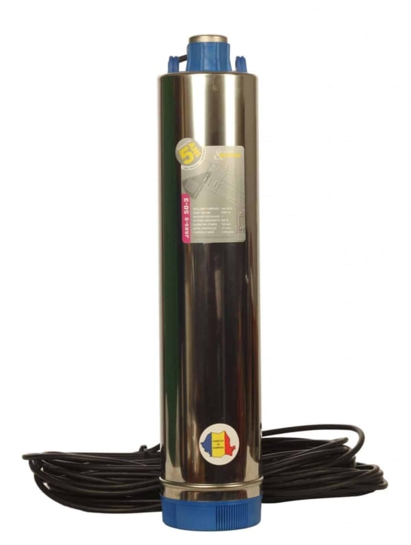 Pompa submersibila TRICOMSERV JAR5-S-50-3 apa curata 950 W 3000 l/h inaltime refulare 54 m 120 mm inox