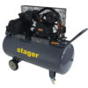 Stager HMV0.6/200 compresor aer, 200L, 8bar, 600L/min, trifazat, angrenare curea