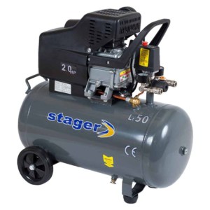 Compresor aer cu ulei STAGER HM2050B 2cp 50l debit aer refulat 200l/min 8bar 95kg