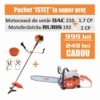 Pachet ISTET Motocoasa DAC 210 - 1.7 CP + Motoferastrau RURIS 191 - 2.1CP