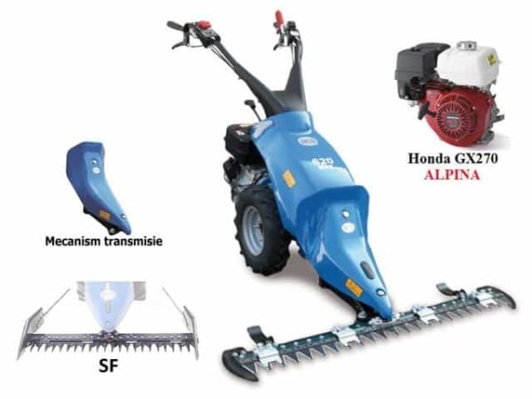 Motocositoare profesionala cu lama BCS 620 GX270 ALPINA Benzina 8.4 cp, latime de taiere 115 cm