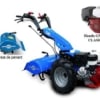 Motocultor profesional BCS 740 GX390 Benzina 11.7 cp latime de lucru 80 cm + Freza de pamant 80cm