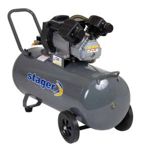 Compresor aer cu ulei STAGER HM3100V 3cp 100l debit aer refulat 356l/min 8bar 59kg