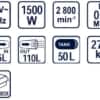 Compresor aer cu ulei RAIDER RD-AC02 2cp 50l debit aer aspirat 195l/min debit aer refulat 110l/min 8bar 27.5kg