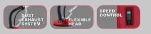 Slefuitor pentru pereti si plafoane Raider RD-DS01