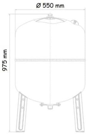 Vas de expansiune pentru apa rece 150L 5 Vas de expansiune pentru apa rece 150L