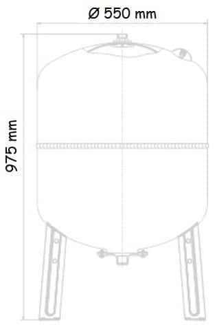 Vas de expansiune pentru apa rece 150L 3 Vas de expansiune pentru apa rece 150L