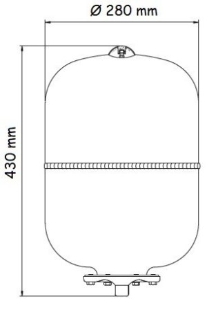 Vas de expansiune pentru apa rece 18L 5 Vas de expansiune pentru apa rece 18L