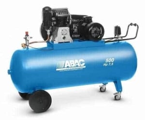 Compresor aer cu ulei ABAC PRO B6000 500 CT7.5 7.5cp 500l debit aer aspirat 827l/min debit aer refulat 620l/min 11bar 263kg