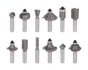 Set 15 freze de 8mm cu geanta transport din aluminiu