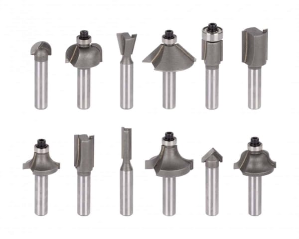 Set 15 freze de 8mm cu geanta transport din aluminiu