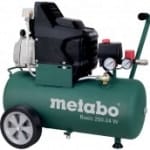Compresor aer cu ulei METABO BASIC 250-24 W 2cp 24l debit aer aspirat 200l/min debit aer refulat 144l/min 8bar 27kg