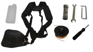 Motocoasa cu fir si lama ProGARDEN MC24P benzina 2.4 cp ghidon diametru de taiere 355 mm
