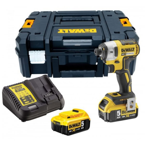 Masina de insurubat cu impact, cu acumulatori Dewalt DCF887P2, 18V/5.0Ah, cuplu maxim 205 Nm, 2 acumulatori, incarcator si valiza de transport - Image 4