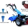 Motocultor profesional BCS 738 GX270 Benzina 8.5 cp latime de lucru 115 cm + Mec. ulei TORX + Bara de cosire