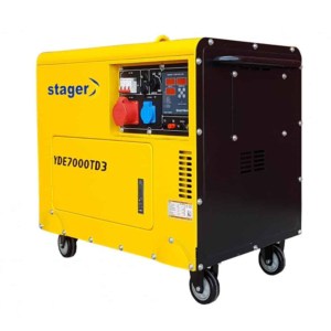 Generator de curent diesel STAGER YDE7000TD3 trifazat AVR 5 kW ATS optional 5 Generator insonorizat Stager YDE7000TD3, diesel, trifazat