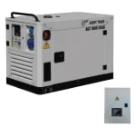 Generator de curent diesel AGT 12003 DSEA trifazat AVR 9,6 kW pornire electrica ATS inclus