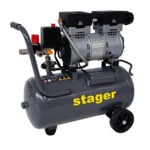 Compresor aer silentios Stager HM24JW-0.75 24L, 165 L/min