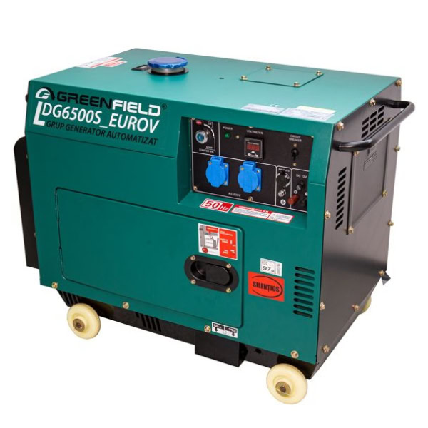 Generator de curent diesel GreenField LDG6500S PLUS monofazat AVR 5,5 kW pornire electrica - Image 6