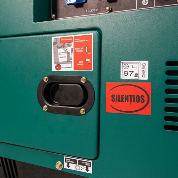 Generator de curent diesel GreenField LDG6500S PLUS monofazat AVR 5,5 kW pornire electrica - Image 4