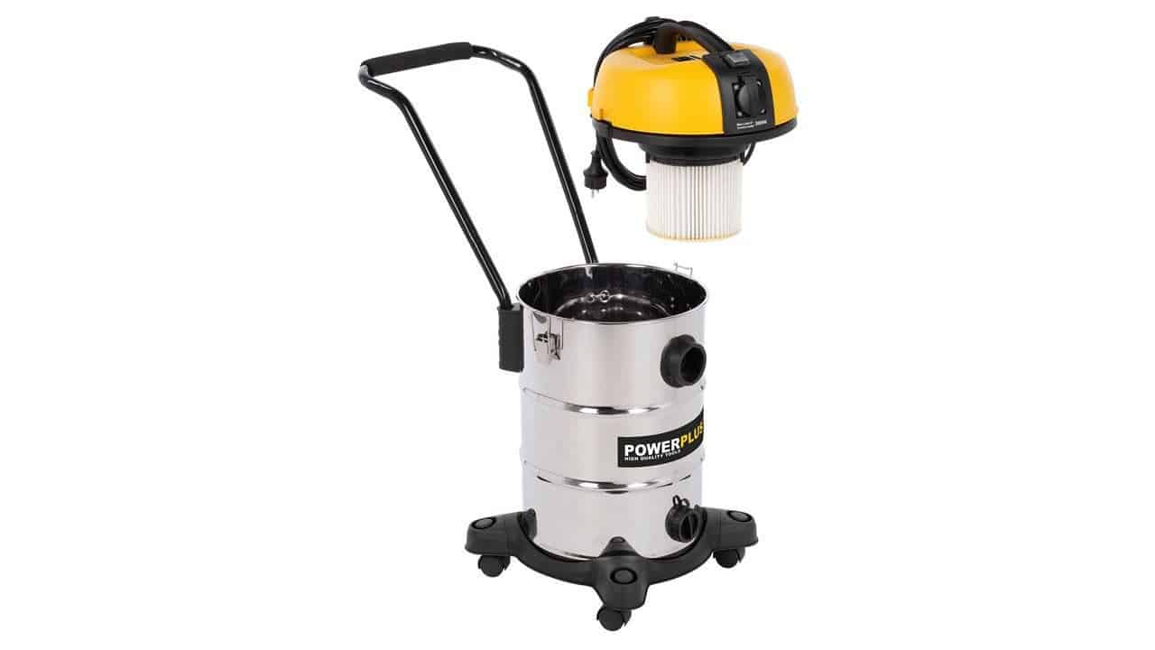 Aspirator umed/uscatPowerplus POWX3240, 1200 W, 30 l, recipient inox 3 Aspirator umed si uscat Power Plus POWX3240