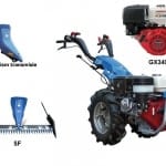 Motocultor profesional BCS 738PS GX340 Benzina 10.7 cp latime de lucru 115 cm + Mec. ulei TORX + Bara de cosire