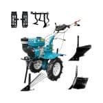 Pachet Motocultor DAKARD DKD HS 1000B Benzina 7CP latime 80 cm + Roti metalice + Plug simplu + Plug cartofi + Rarita + Prasitoare