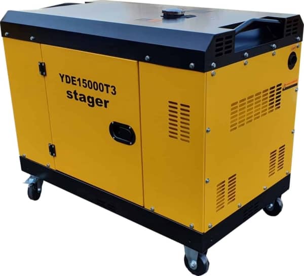 Generator insonorizat diesel trifazat 13kVA Stager YDE15000T3