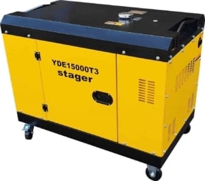 Generator insonorizat diesel trifazat 13kVA Stager YDE15000T3