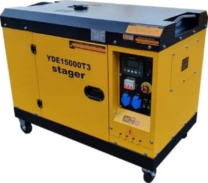 Generator insonorizat diesel trifazat 13kVA Stager YDE15000T3