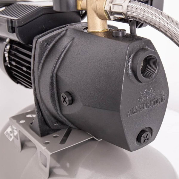 Hidrofor cu pompa autoamorsanta, fonta, putere 1000 W, debit 4380 l/h, inaltime refulare 47 m, vas de expansiune 24 l