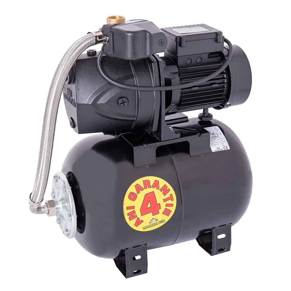 Hidrofor Wasserkonig FL508225 cu pompa autoamorsanta fonta putere 1200 W debit 4920 l/h inaltime refulare 50 m vas 24 l 1 Hidrofor cu pompa autoamorsanta, fonta, putere 1200 W, debit 4920 l/h, inaltime refulare 50 m, vas de expansiune 24 l