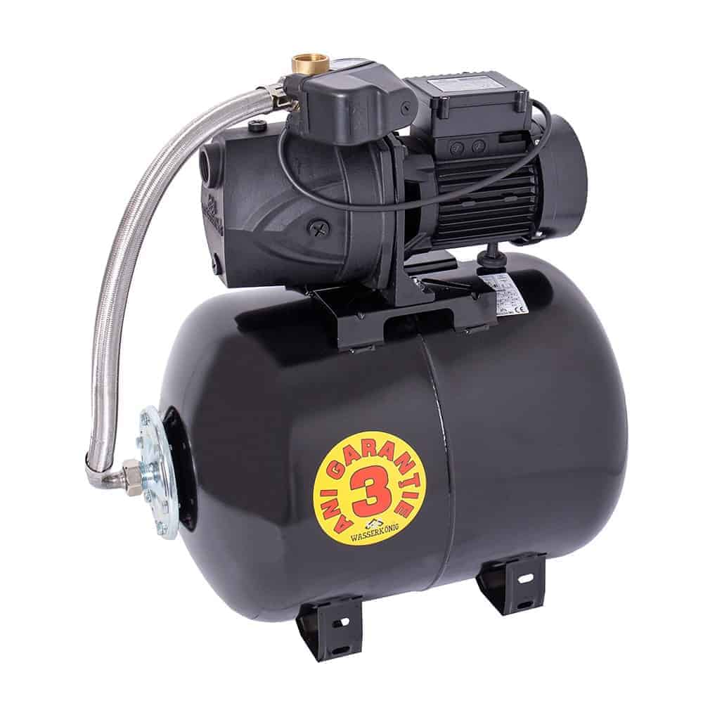 Hidrofor Wasserkonig FL446650 cu pompa autoamorsanta fonta putere 900 W debit 3960 l/h inaltime refulare 44 m vas 50 l 1 Hidrofor cu pompa autoamorsanta, fonta, putere 900 W, debit 3960 l/h, inaltime refulare 44 m, vas de expansiune 50 l