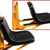 ProGARDEN Campo RM500C remorca 500kg motocultor, 1 osie, prindere bolt, roti profil rutier 5.00-12, 4 prezoane, RIM 3.00B