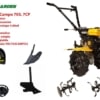 Pachet motocultor Campo 703, benzina, 7CP, 2+1 trepte, 2+1 freze, accesorii PS1, ulei motor si transmisie incluse