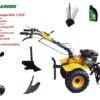 Pachet motocultor Campo 854, benzina, 7.5CP, 2+1 trepte, roti atv, manicot rulment, accesorii PS1, ulei