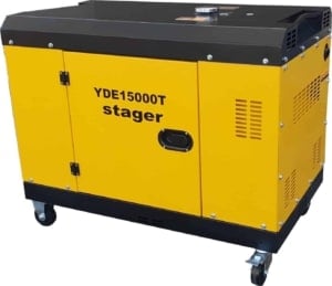 Generator insonorizat diesel monofazat Stager YDE15000T 11kVA, 48A, 3000rpm