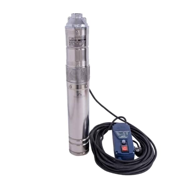 Pompa submersibila cu surub, pentru ape curate, diametru 4", putere 1150 W, debit 3000 l/h, inaltime refulare 85 m
