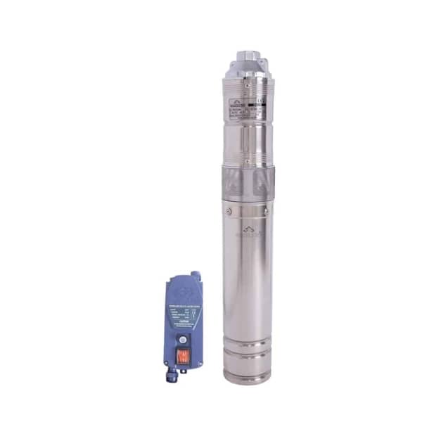 Pompa submersibila cu surub, pentru ape curate, diametru 4", putere 1150 W, debit 3000 l/h, inaltime refulare 85 m