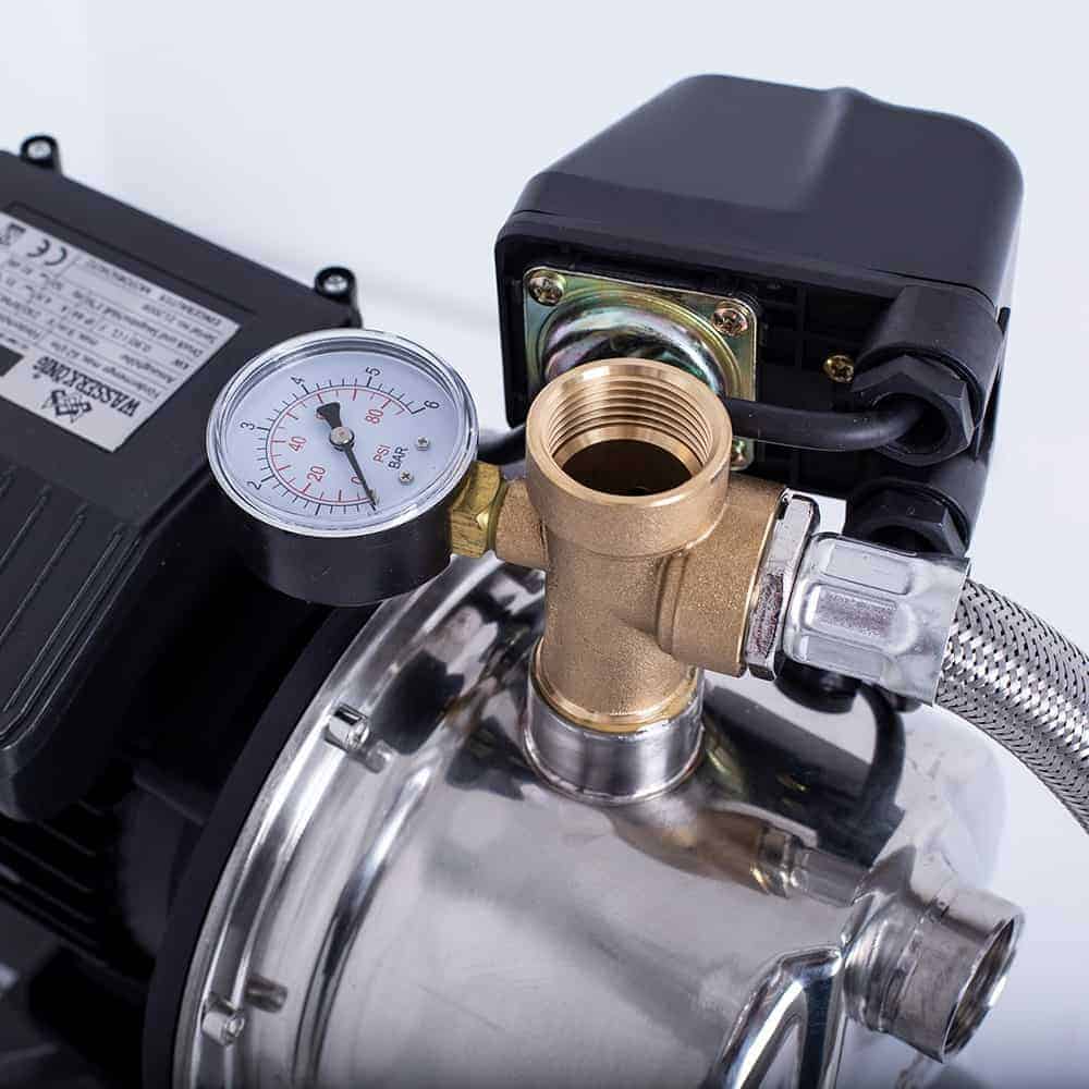 Hidrofor Wasserkonig IS506225 cu pompa autoamorsanta inox putere 900 W debit 3720 l/h inaltime refulare 50 m vas 24 l 3 Hidrofor cu pompa autoamorsanta, inox, putere 900 W, debit 3720 l/h, inaltime refulare 50 m, vas de expansiune 24 l