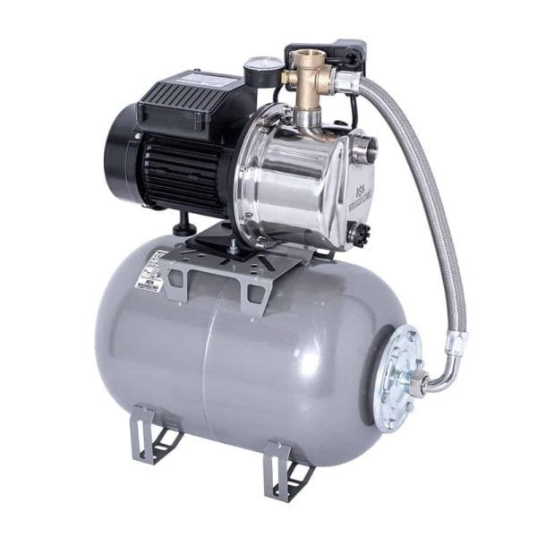 Hidrofor cu pompa autoamorsanta, inox, putere 900 W, debit 3720 l/h, inaltime refulare 50 m, vas de expansiune 24 l