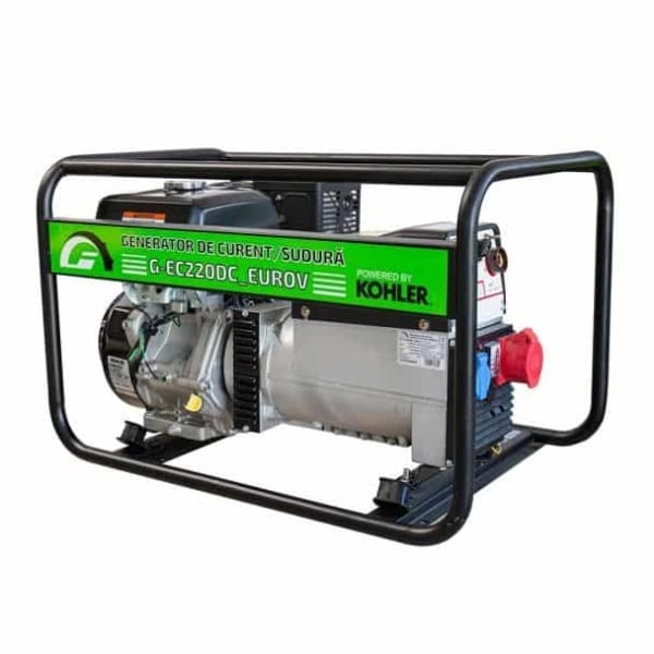 Generator portabil de curent si sudura Greenfield G-EC220DC_EUROV, trifazat, 6.1 kVA, curent sudura 40-220 A
